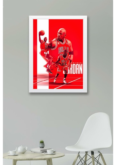 Michael Jordan Çerçeveli Tablo - Basketbol Nba Posteri Tablo