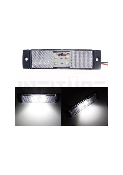 Ahmet Otomotiv 4 Ledli Dekoratif Lamba Side Marker Yan-ön-arka Tır-kamyon-karavan-pickup-karavan Beyaz Renk