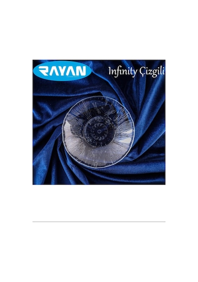 Güneş Yıldız Gül Model 6'lı Cam Tabak Royaleks-g-403 15x9