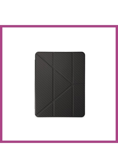 Gees Global İpad Pro 13 2024 Kılıf Color Karbon Tablet Kılıfı - Koyu Gri Gbzs