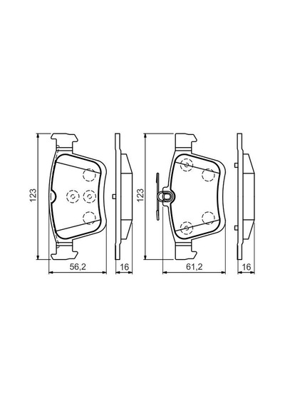 Seat Ateca 1.4Tsi 2016-2020 Bosch Arka Balata N11.3094