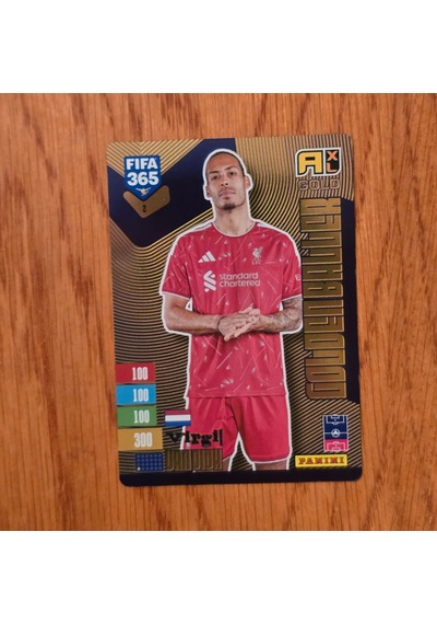 Panini Adrenalyn 2027 Virgil Van Dijk Golden Baller Oyun Kartı
