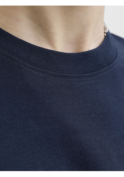 Jack & Jones Erkek Gögüs Baskili Bisiklet Yakatisört - Savona - 12310070 Çok Renkli