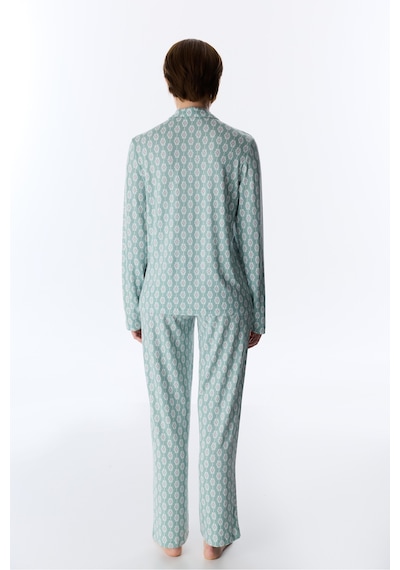 Penti Açık Yeşil Alia Green Düğmeli Gömlek Pantolon Pijama Takımı