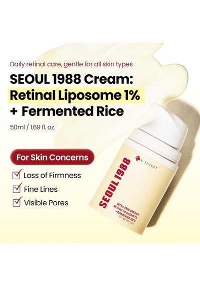 Ksecret Seoul 1988 Cream : Retinal Liposome 1% + Fermented Rice 50ml