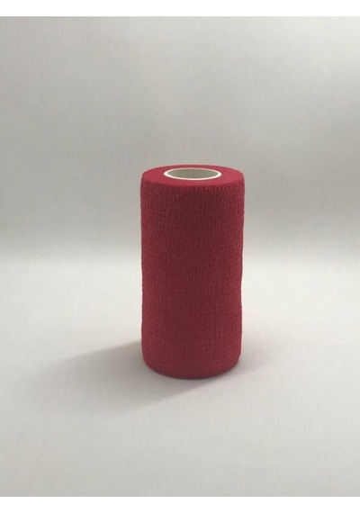 Medikaltec Dymec Kendinden Yapışkanlı Bandaj Kırmızı Ebat: 10cm X 4.5m 4'lü