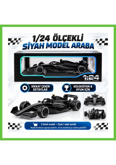 Bezos 1/24 Formula F1 Siyah Model Araba Dmc