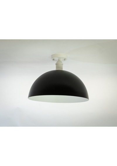 Riolight Retro Siyah Içi Beyaz Tekli Metal Plofonyer Avize Çap: 4 (538284437)