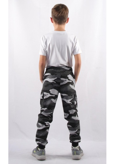 Alexandergardi C21-72100 Kargo Cepli Kamuflaj Erkek Çocuk Jogger Pantolon