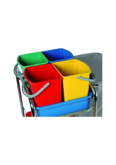 Safell Brandalı Krom Kat Temizlik Arabası  Sf3101
