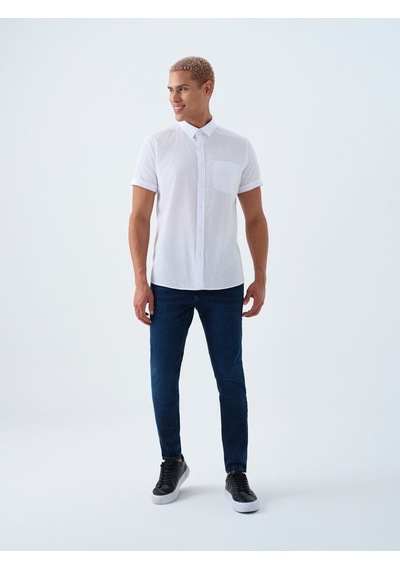 LOFT Regular Fit Erkek Gömlek K.kol Lf2024492 Q1.v1 Beyaz LOFT Regular Fit Erkek Gömlek K.kol Lf2024492 Q1.v1 Beyaz
