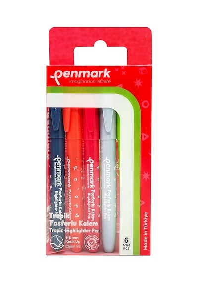 Penmark Kalem Tipi Fosforlu Kalem 6'lı Bristol Tropik 103 Ivory