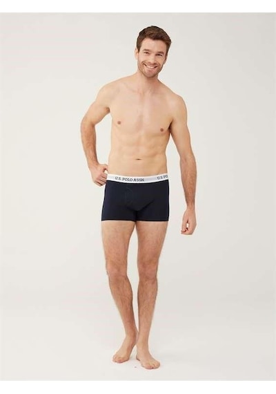 U.S. Polo Assn. 80451 Erkek Tekli Cepli Boxer 001