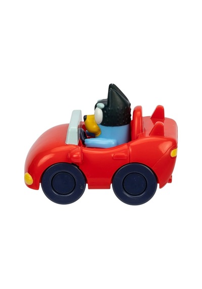 Blueyplus Bandit Figürlü Mini Cabrio Serbest Tekerlek Dayanıklı Eğlenceli Koleksiyon Oyuncak - 8 Cm Sünger Bob