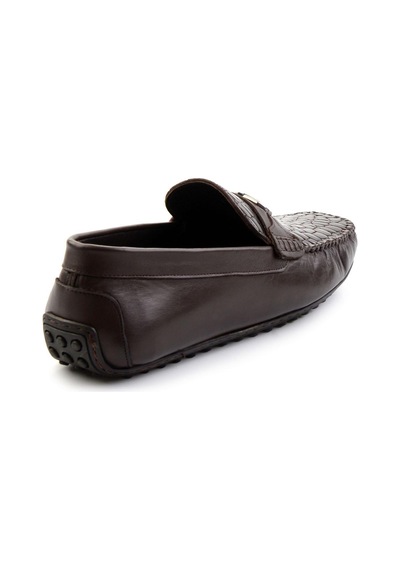 Bambi Kahve Hakiki Deri Erkek Loafer Ayakkabı E01757714803 Kahve