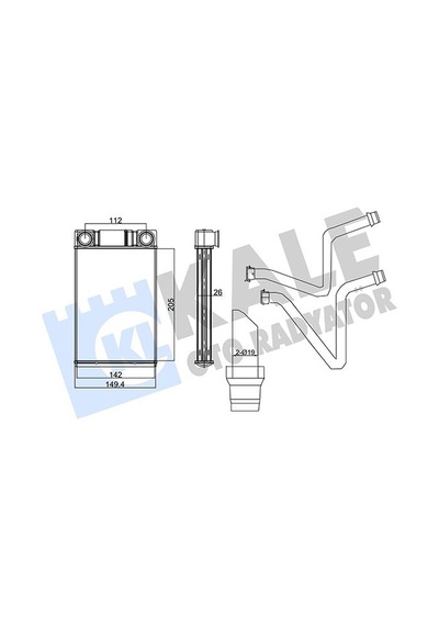Kale 355930 Kalorifer Radyatörü Chevrolet Aveo 11- / Opel Mokka 12- - Aleminyum 1618446-95018021
