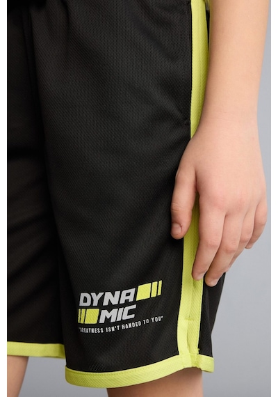 Defacto Regular Fıt Spor Baskılı Tül Şort Erkek Çocuk H2689a826smbk81 Siyah-bk81