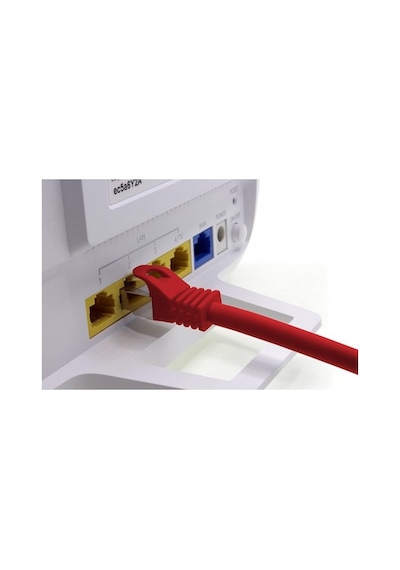 Irenis CAT7 Kablo S/FTP LSZH Ethernet Network Lan Ağ Kablosu 50 CM-Kırmızı