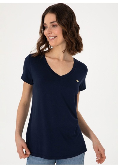 U.s. Polo Assn. Kadın T-shirt G082sz011-000-2075766 Lacivert