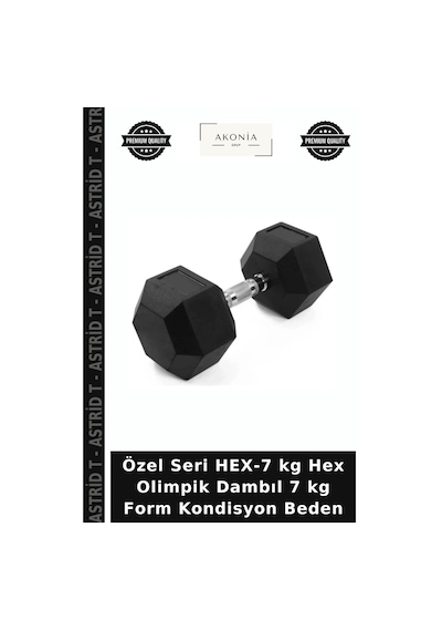 Özel Seri Hex-7 Kg Hex Olimpik Dambıl 7 Kg Form Kondisyon Beden
