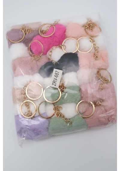 Peluş Anahtarlık 12li