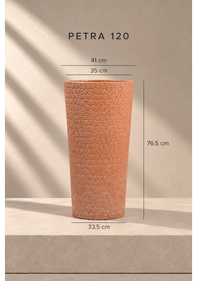 Bostann Dekoratif Saksı - Petra 120 - 80l - Kahverengi