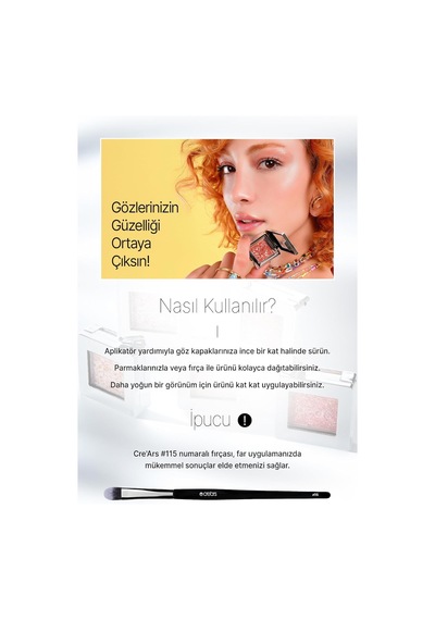 Mücevher Parlaklığında Yoğun Pigmentli Tekli Far Glitter Bomb Eyeshadow 07 Pink Dream Gleam Diğer
