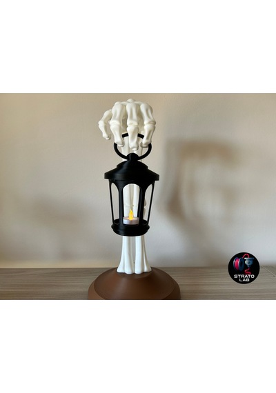 İskelet Eli Dekoratif Cadılar Bayramı Feneri - 40 Cm Korku Temalı Gece Lambası