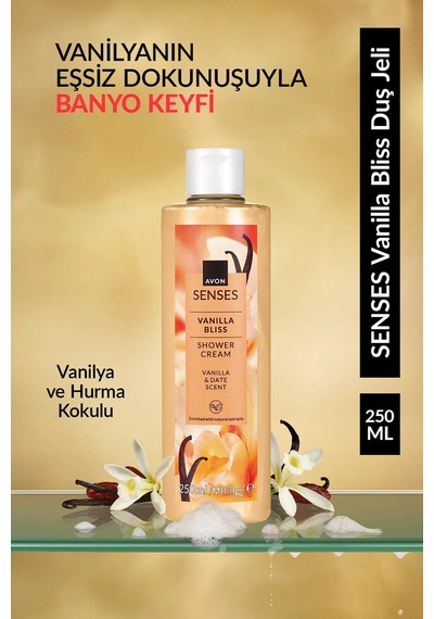 Senses Vanilla Bliss Vanilya Ve Hurma Kokulu Duş Jeli 250 Ml. Diğer