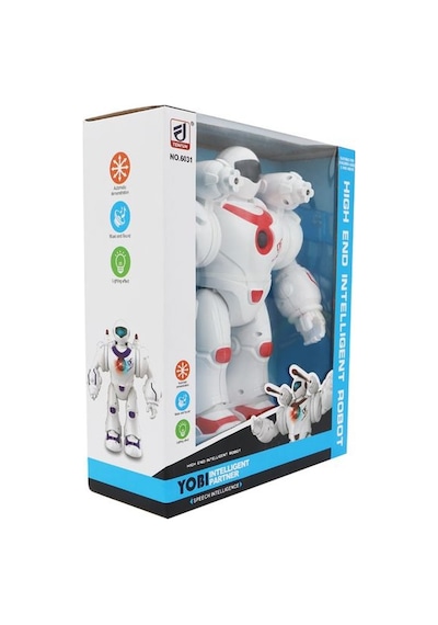 Sesli Ve Işıklı Savaş Robotu Kırmızı