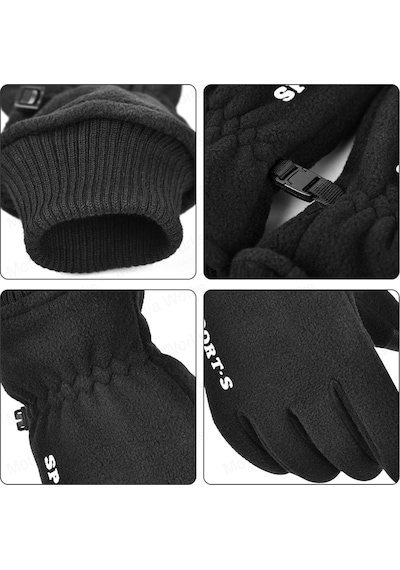 Lenscape Polar Eldiven Soğuk Hava Dokunmatik Kışlık Spor Motosiklet Asker Taktik Kar Eldiveni