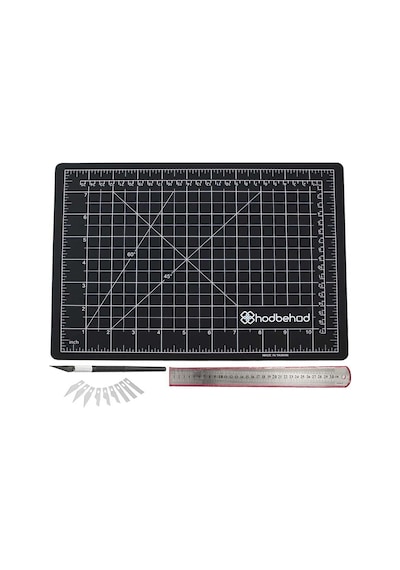 A4 Siyah Hobi Kesim Matı Seti Çift Taraflı Cutting Mat Set