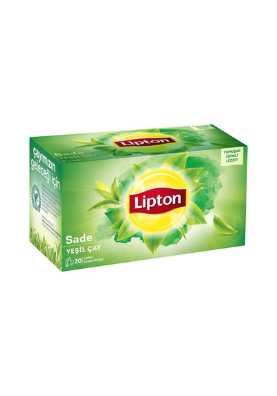 Lipton Yeşil Çay 20'li Sade Poşet Çay 395g 8'li Avantaj Paketi - 8 Adet Tarı 400 G
