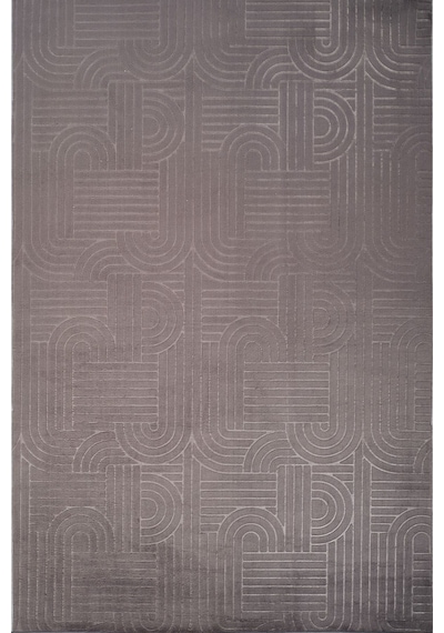 Tropikal Home Bambu Dokulu Modern Desenli Kaymaz Taban Lüx Dört Mevsim Yıkanabilir Halı Yolluk Antrasit