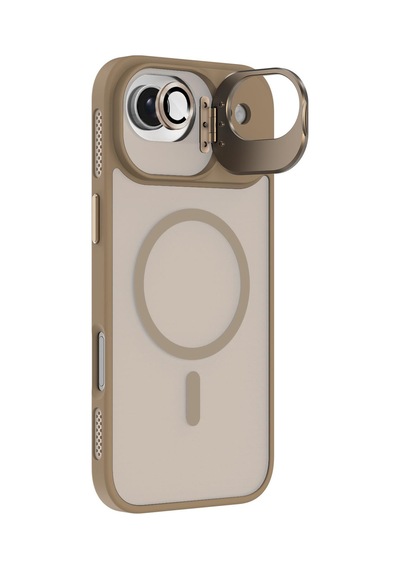 Teleplus Apple Uyumlu iPhone 17 Air Kılıf Kamera Lens Alp Buzlu Manyetik Kapak