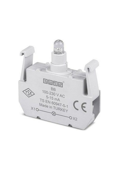 Emas Bb B Sinyal Beyaz Led'li Blok 100-230 V Ac