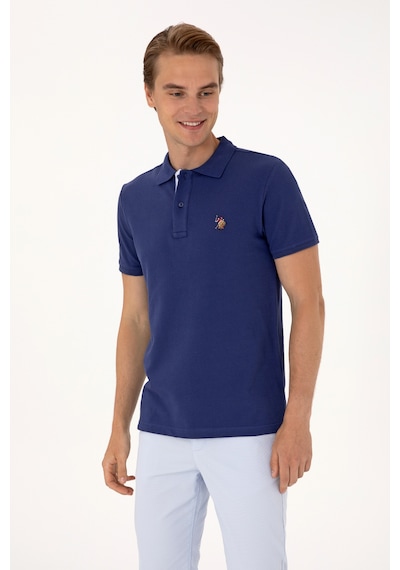 U.S. Polo Assn. Erkek Slim Fit Polo Yaka Açık Lacivert Basic Tişört 50310669-VR059 U.S. Polo Assn. Erkek Slim Fit Polo Yaka Açık Lacivert Basic Tişört 50310669-VR059