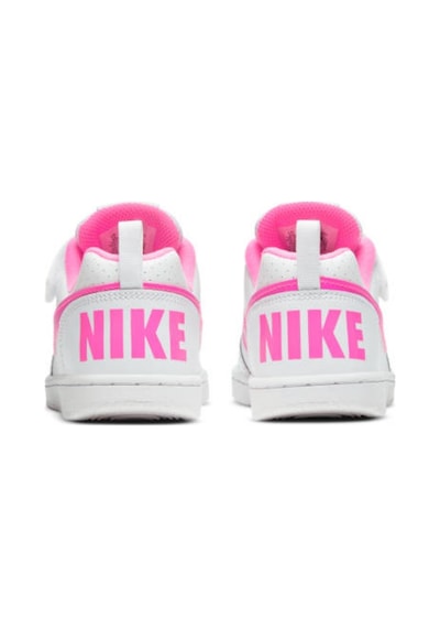 Nike Court Borough Low 2 Leather Gerçek Deri Bantlı Lastik İpli Beyaz Spor Ayakkabı Beyaz