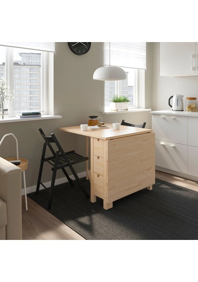 Ikea Huş Geniş Yemek Masası - Katlanır Mutfak Masası Diğer