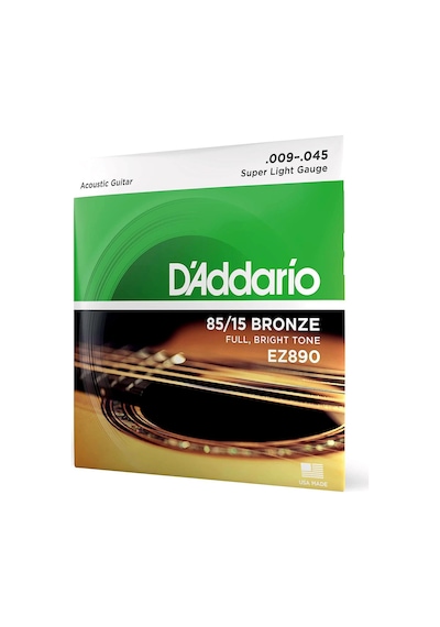 D'addario Ez890 Super Light Akustik Gitar Teli 09-45