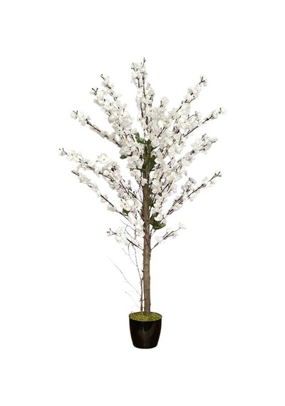 Yapay Ağaç Bahardalı Ağacı Beyaz Japon Kiraz Çiçeği Sakura Çiçeği