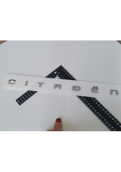 Citroen Yeni Nesil Boşluklu Krom Bagaj Yazısı 3m 3d Abs