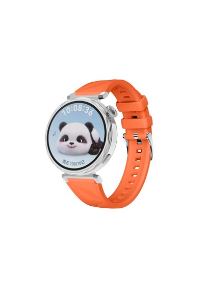 Sneezy Huawei Watch Gt5 Pro 42mm İle Uyumlu Prism Metal Tokalı Soft Yumuşak Silikon Kordon