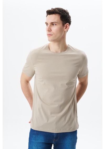 AR-MA Arma Erkek Regular Fit Basic Süprem Bisiklet Yaka Tişört Y29344453002 Bej