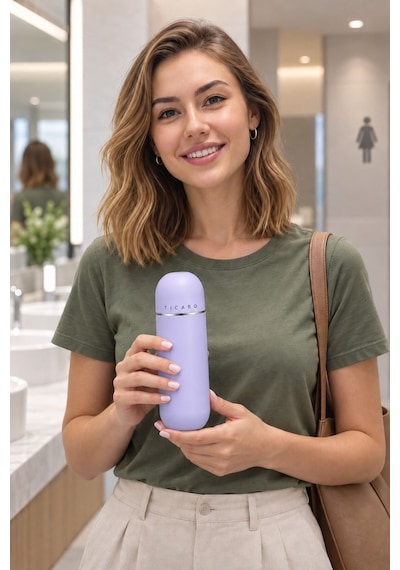 Tıcaro Pb-01 Portatif Taharet Şişesi, Manuel, 380 Ml, Mor