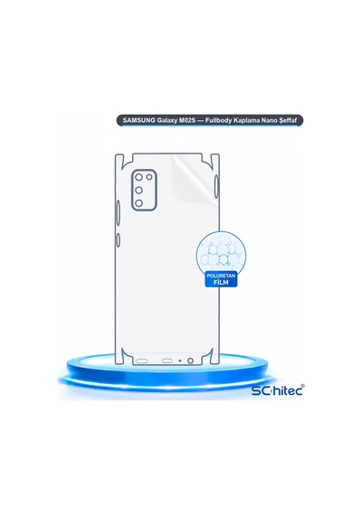 Samsung Galaxy M02s Uyumlu Fullbody Arka Kaplama Hidrojel Koruyucu Film 81062309