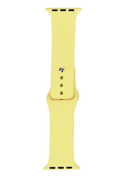 Watch 42mm Band Serisi Klasik Kordon Silikon Strap Kayış-açık Sarı