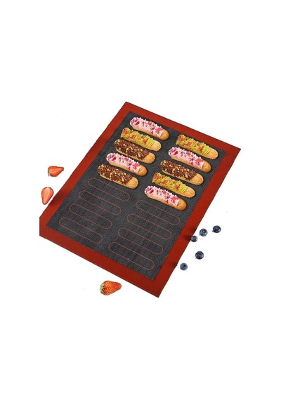 Çift Taraflı Delikli Makaron Ve Ekler Pişirme Matı Silpatı Büyük Boy 40x60