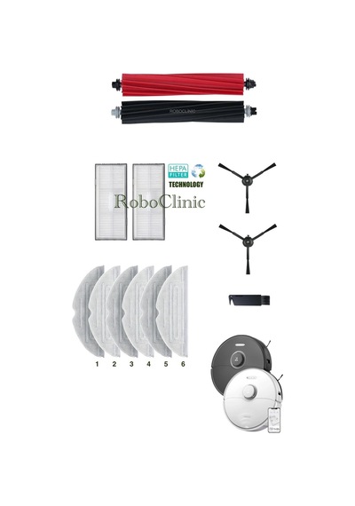 Roborock S8/s8 Plus/s8 Pro Ultra Uyumlu Fırça Hepa Filtre Mop Seti-13 Parça