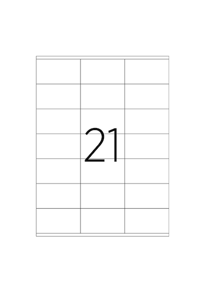 Tanex Tw-2141 70X41 MM Lazer Etiket 100Ad